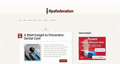 Desktop Screenshot of ifpafederation.org