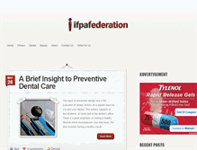 Tablet Screenshot of ifpafederation.org
